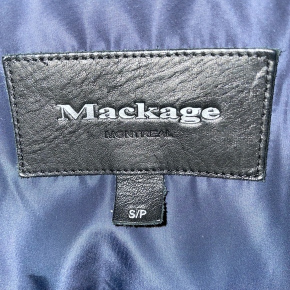 Mackage Navy down jacket with fur hood - Picture 5 of 6